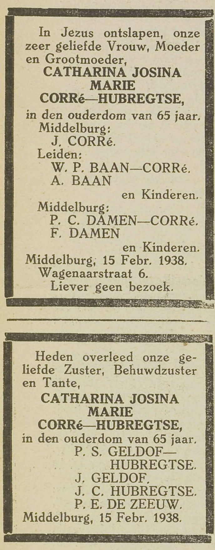 Overlijden